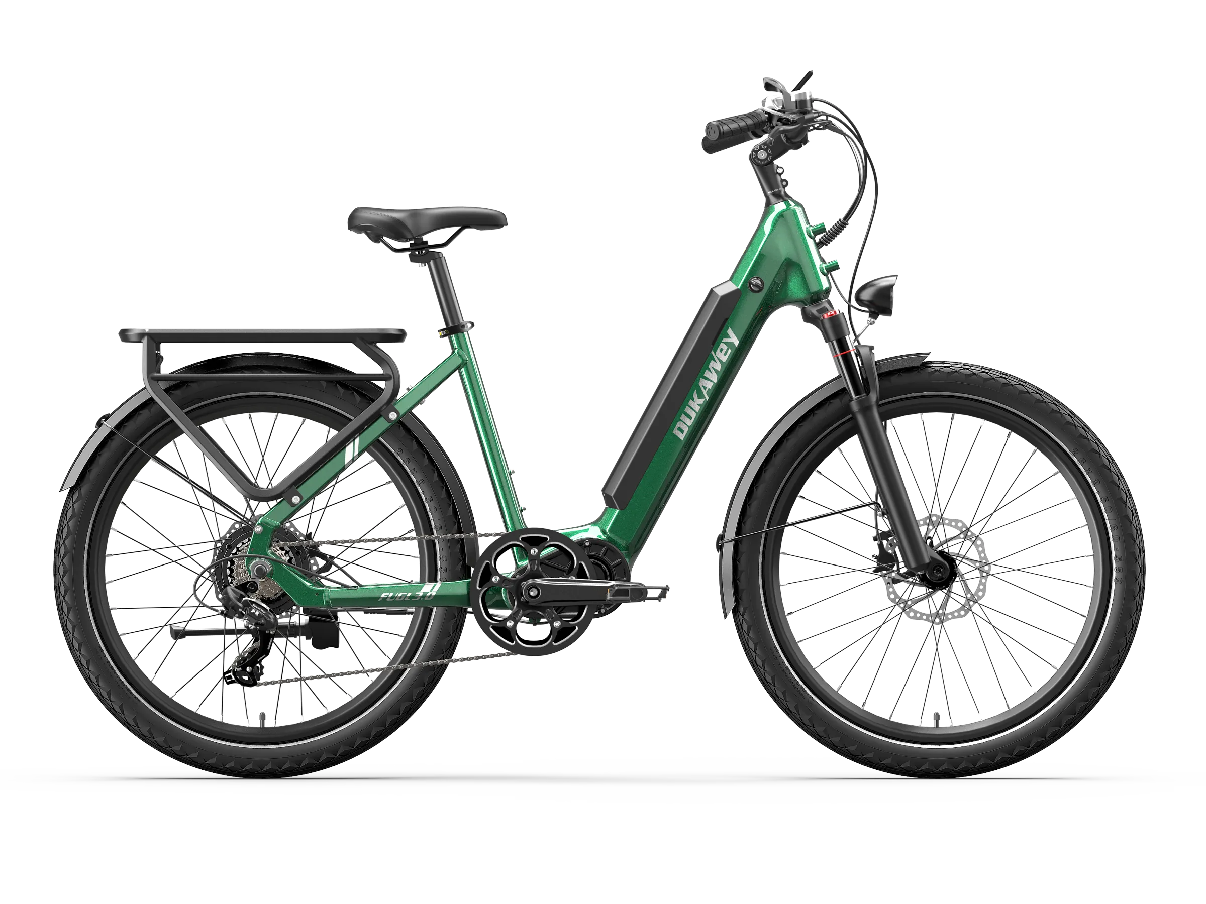 e bike fully 650 watt Dukawey FUGL3.0 City E-Bike – 250W 26 inch Torque Sensor