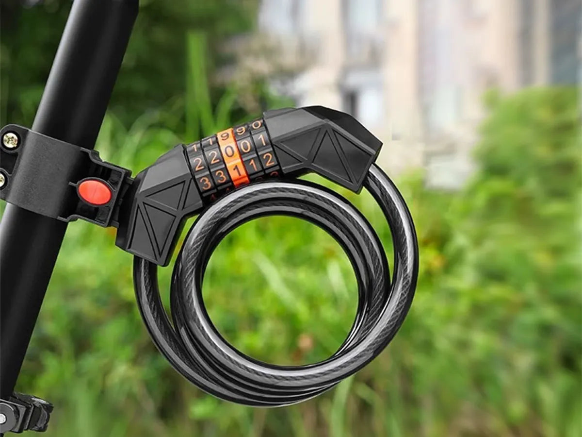 Cadenas à mot de passe en acier pour vélo électrique