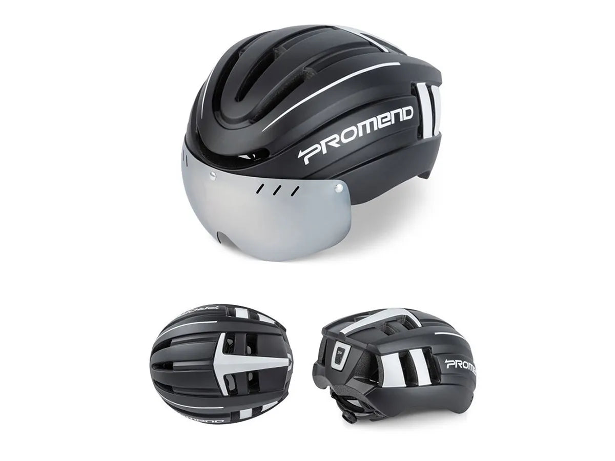 E-Bike Safety Helmet with Goggles