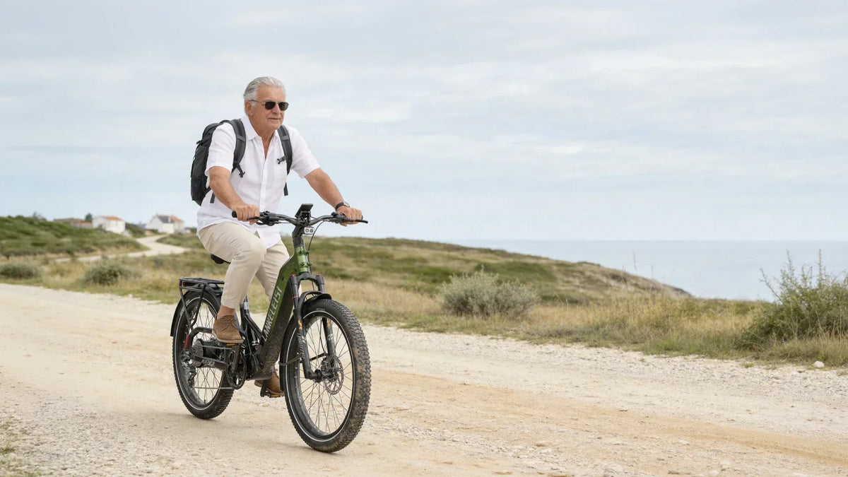 Electric bike for seniors with a comfortable, confidence-building setup