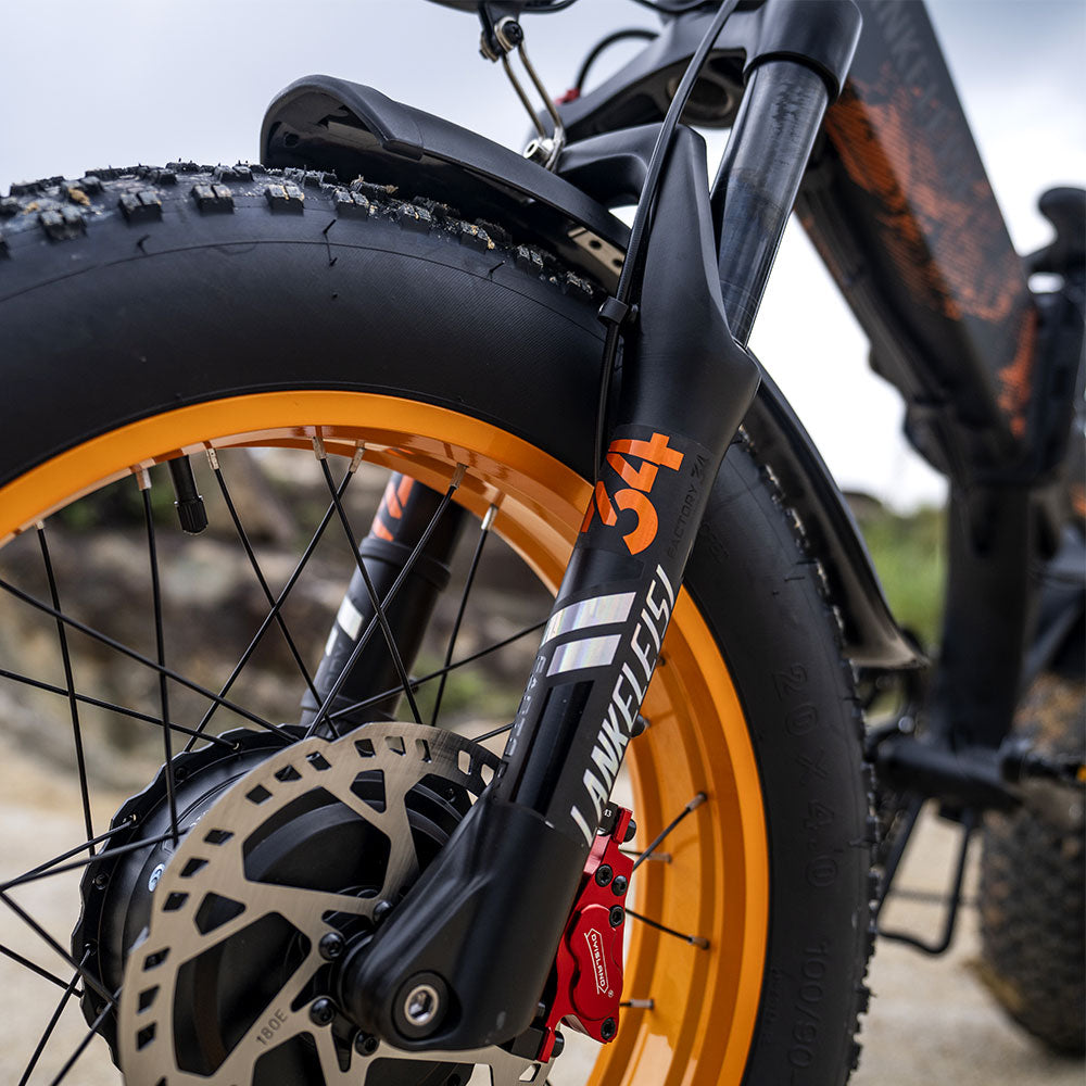 LANKELEISI X2000MAX Fat Tire Foldable Electric Bike Front And Rear Drive 2000W Motor LANKELEISI