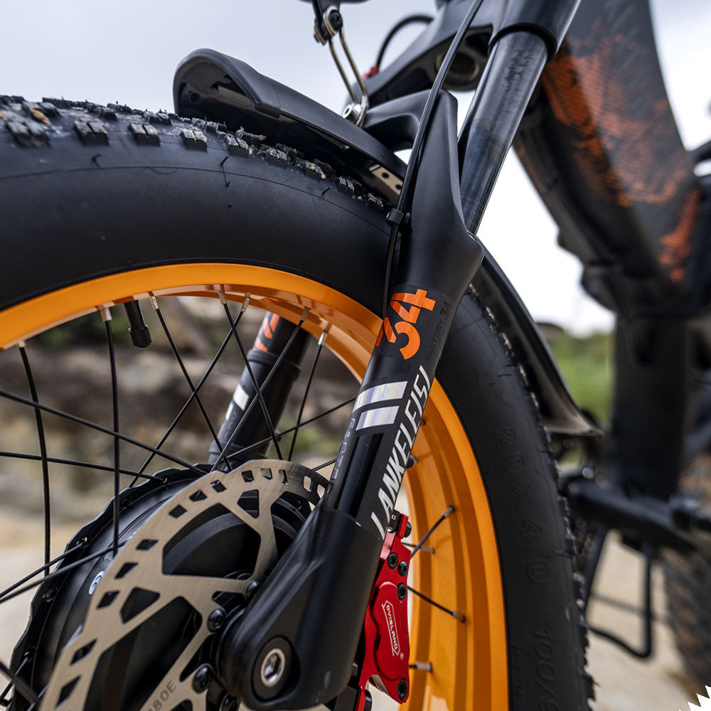 LANKELEISI X2000MAX Fat Tire Foldable Electric Bike Front And Rear Drive 2000W Motor LANKELEISI