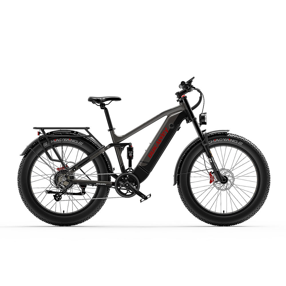 52V All-Terrain Fat Tire Snow electric Mountain Bike -Silvertip8 EMTB Dukawey