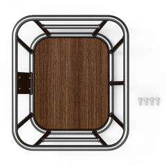 Front bike basket - aluminium frame and rubberwood base | 20kg capacity Gleecycle