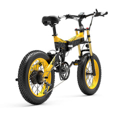 LANKELEISI X3000PLUS-UP Fat tire 20*4.0 Foldable Electric Bike Gleecycle