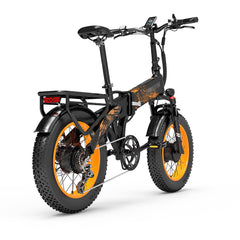 LANKELEISI X2000MAX Fat Tire Foldable Electric Bike Front And Rear Drive 2000W Motor LANKELEISI