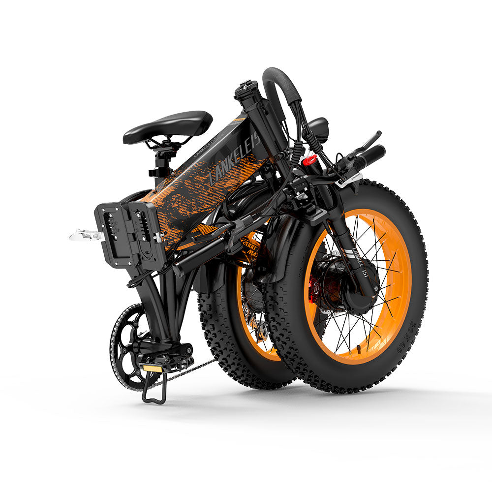 LANKELEISI X2000MAX Fat Tire Foldable Electric Bike Front And Rear Drive 2000W Motor LANKELEISI