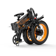 LANKELEISI X2000MAX Fat Tire Foldable Electric Bike Front And Rear Drive 2000W Motor LANKELEISI
