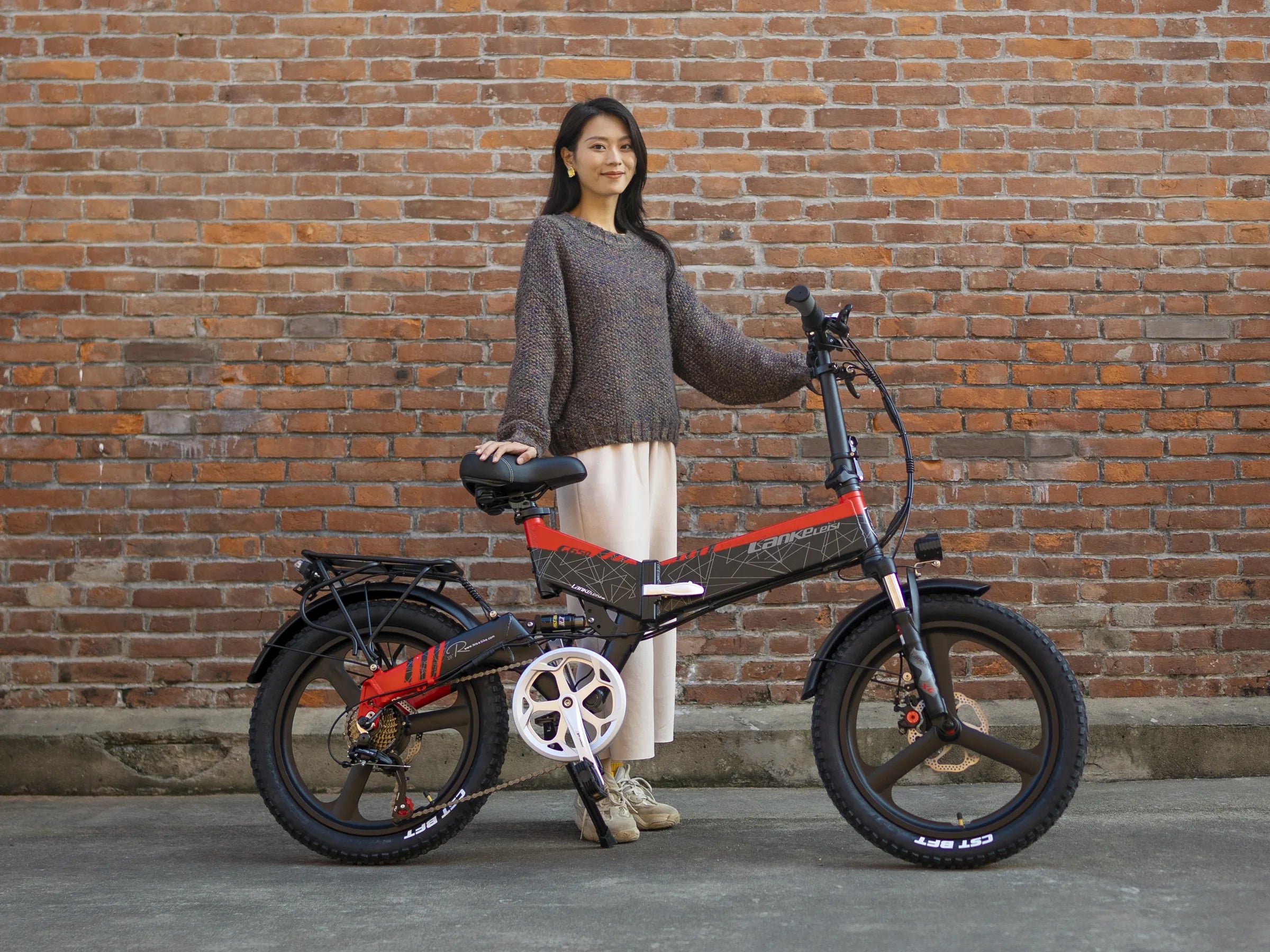 Lankeleisi G650 Electric Bike with Dual Suspension, Fenders Rear