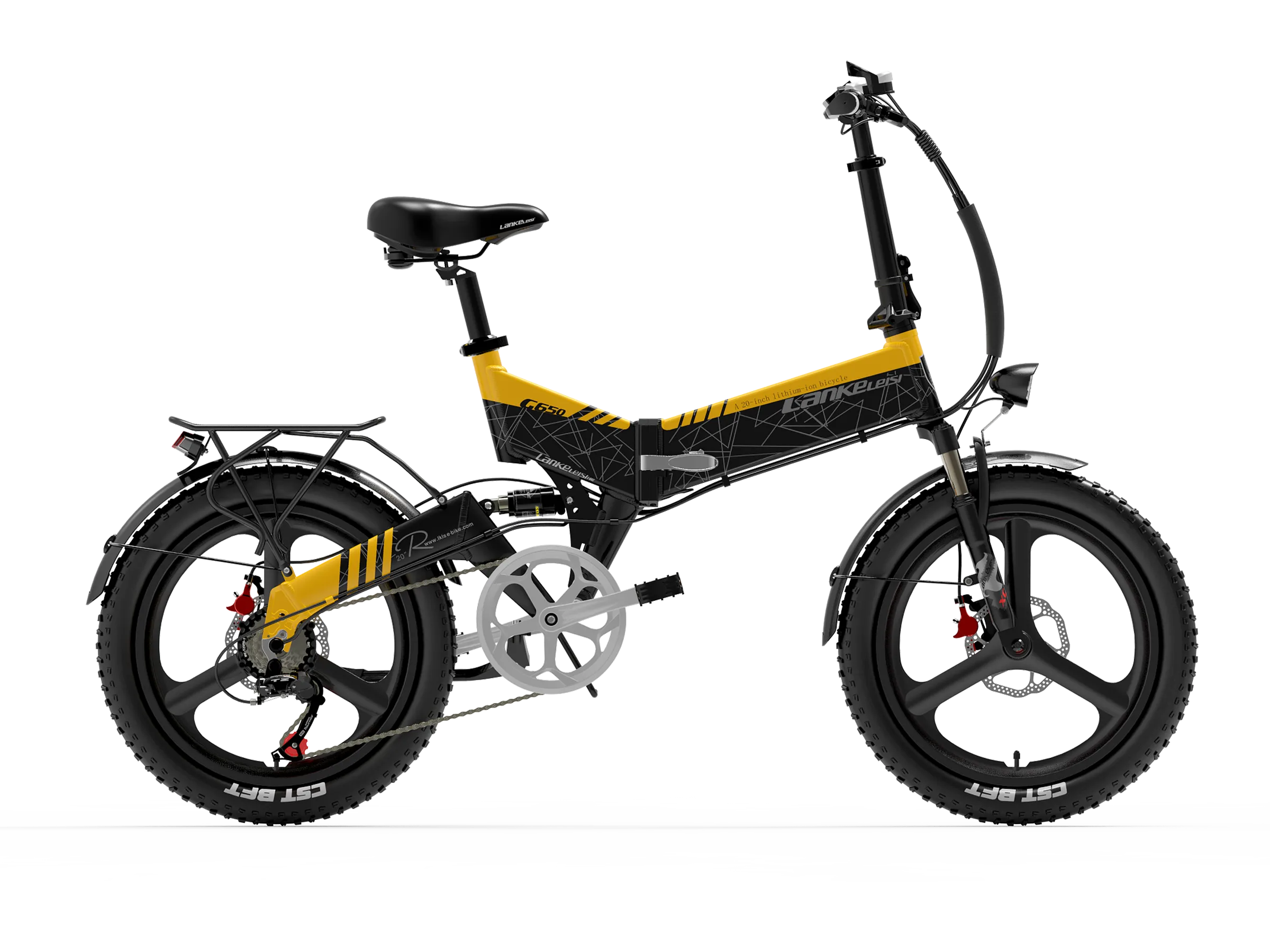 Lankeleisi G650 Electric Bike with Dual Suspension, Fenders Rear