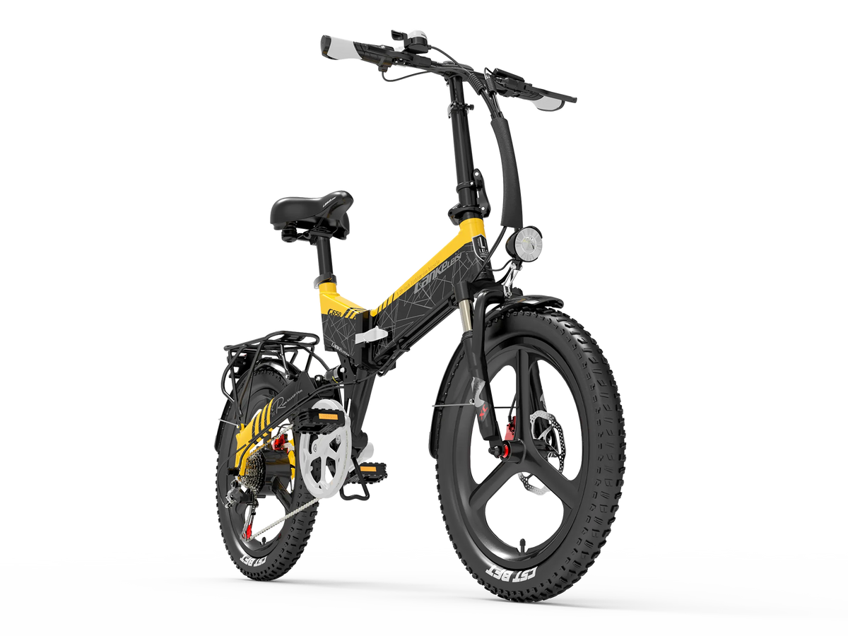 Lankeleisi G650 Electric Bike with Dual Suspension, Fenders & Rear