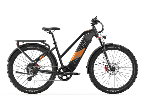 LANKELEISI MX600PRO electric bike side view with integrated battery frame