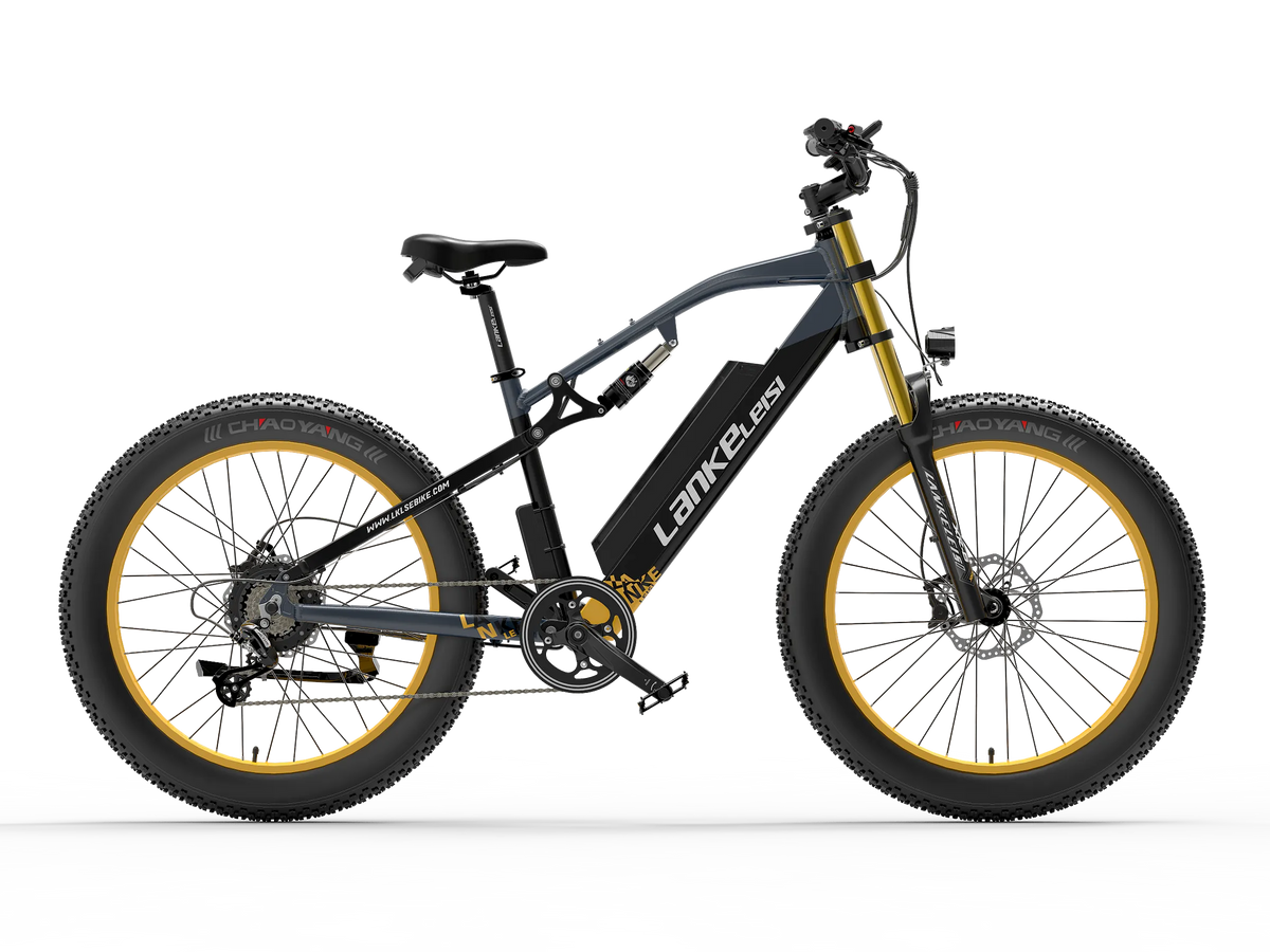 mountainbike mit e-motor E-Mountainbike LANKELEISI RV700 Elektrofahrräder Fat Ebike 48V 16Ah E-MTB 1000W Motor – Gleecycle