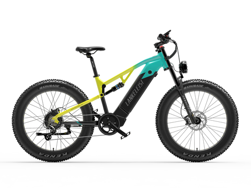 LANKELEISI RV800PLUS green 48V 20Ah Samsung battery e-bike side view