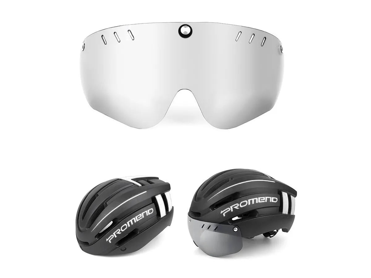 bike helmet goggles Electric Bicycle Safety Helmet with Integrated Goggles