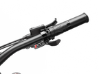 LANKELEISI RV800PLUS twist throttle, brake lever and shifter close-up