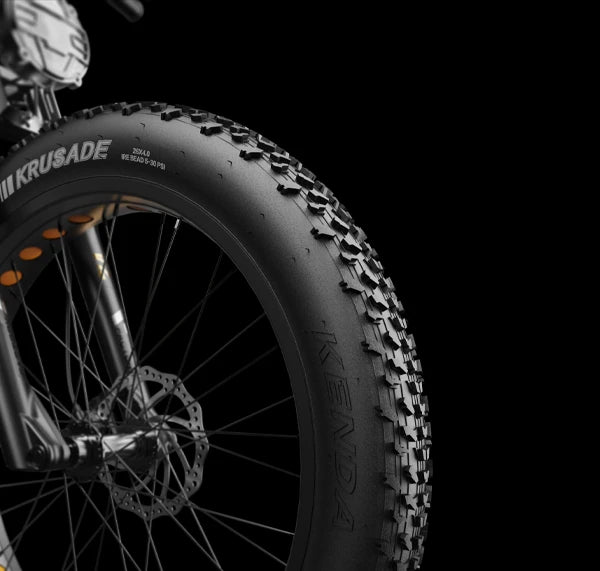 26 × 4.0” Fat Tires