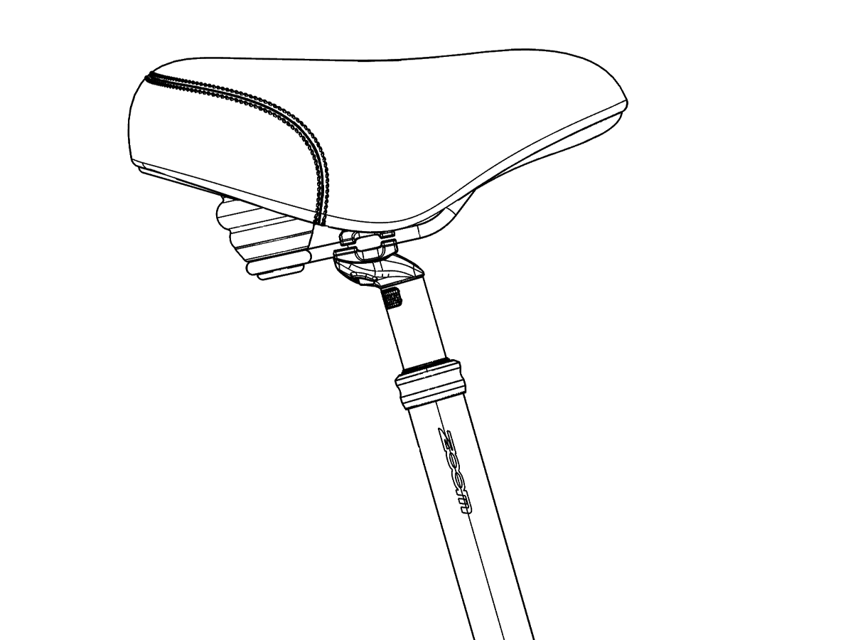 E-Bike gefederte Sattelstütze 