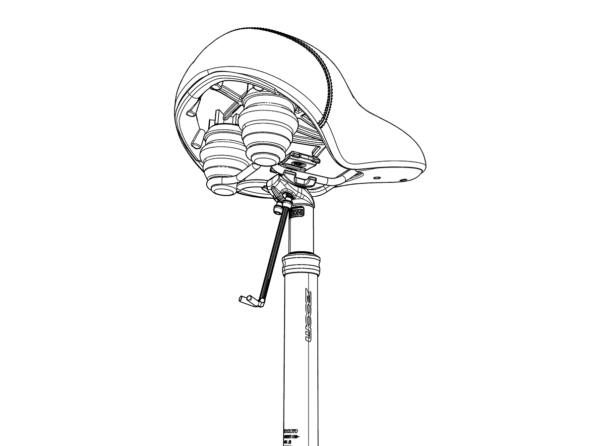 E-Bike gefederte Sattelstütze 